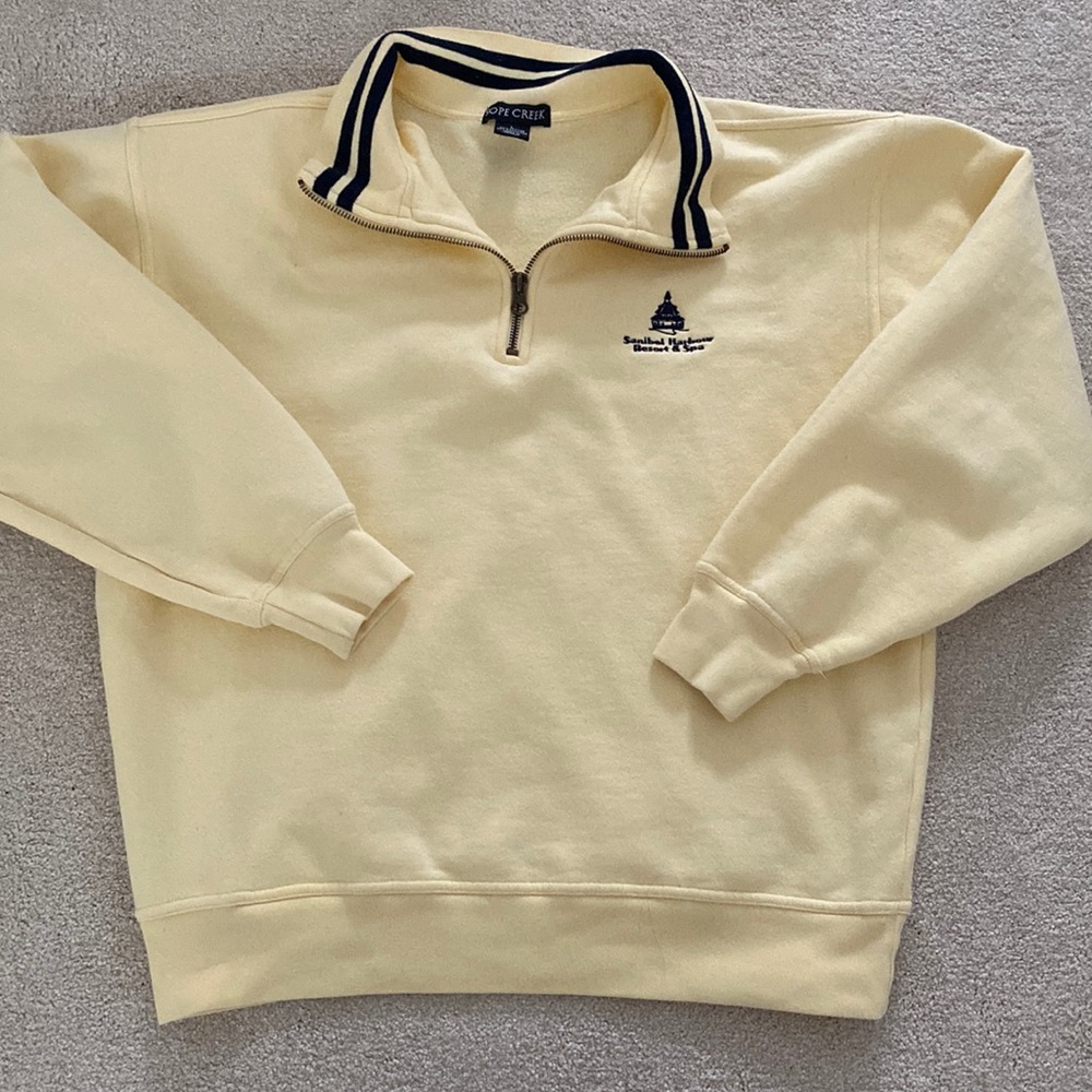 Yellow sweatshirt